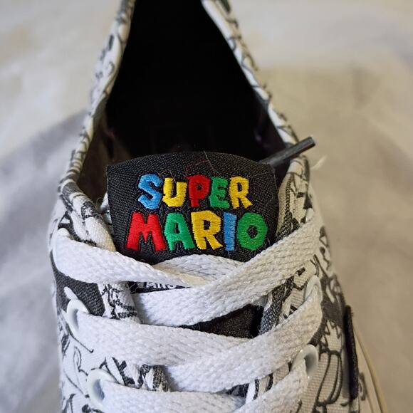Vans Nintendo Super Mario Bros Villains Game Over Sneakers W7 M5.5 Canvas Skate - Picture 2 of 15